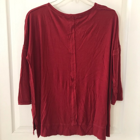 Anthropologie Willamette Deep Red Tunic - Picture 5 of 7